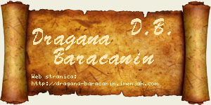 Dragana Baračanin vizit kartica